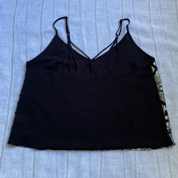 Astr the label black sequin cowl neck tank top. - Picture 9 of 13